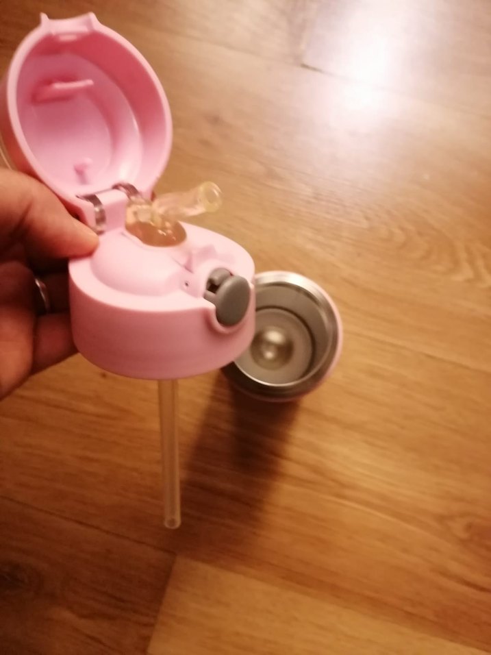 Pastel Pembe BabyPlus Çocuk Termosu - Görsel 3