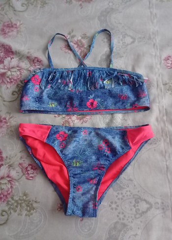 Çiçekli Kız Bikini Takımı
