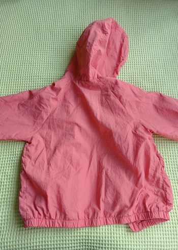 Kız Çocuk Pembe Kapüşonlu Yağmurluk - Görsel 5