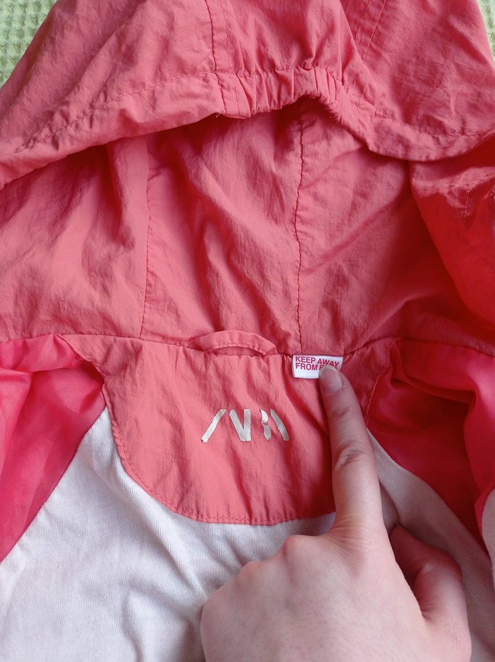 Kız Çocuk Pembe Kapüşonlu Yağmurluk - Görsel 3