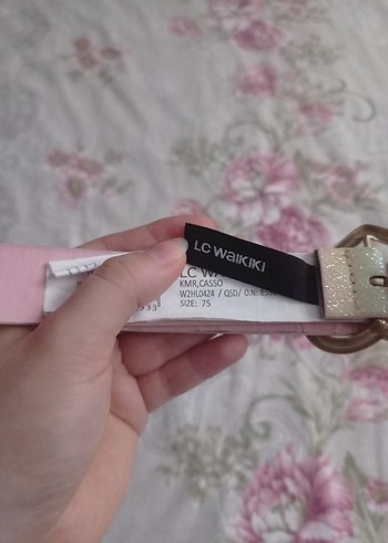 Beden Kalp Tokalı Pembe Pastel Deri Kemer