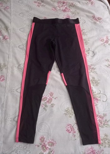 Pembe Şeritli Kadın Spor Tayt