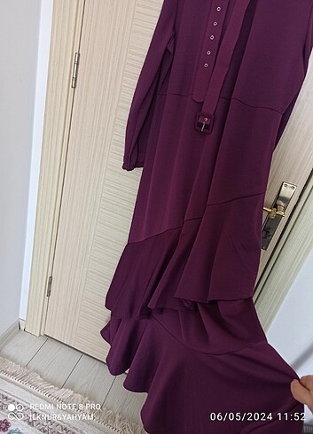 Zara Etek ucu volanlı tesettür elbise açıklamayı okuyunuz