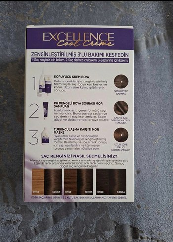 L'Oréal Excellence Cool Creme Saç Boyası 6.11 Küllü Kumral - Görsel 3