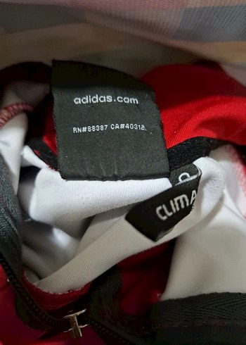 Kızlar için Adidas Kırmızı Fermuarlı Eşofman Takımı - Görsel 5