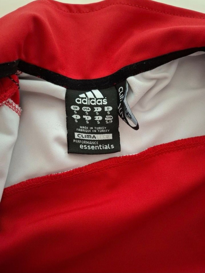 Kızlar için Adidas Kırmızı Fermuarlı Eşofman Takımı - Görsel 4