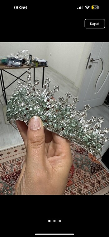 Abiye mint yeşili - Görsel 5