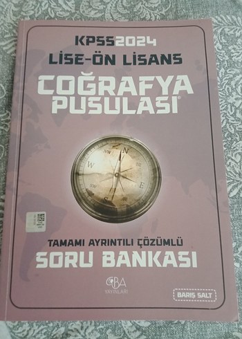 Coğrafya Pusulası Soru Bankası kpss2024