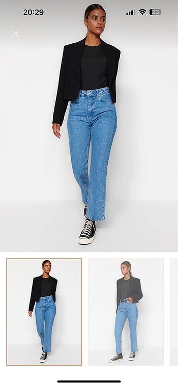 34 Beden mavi Renk Trendyolmilla kot pantolon