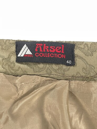 40 Beden haki Renk PreLoved Midi Etek %70 İndirimli.