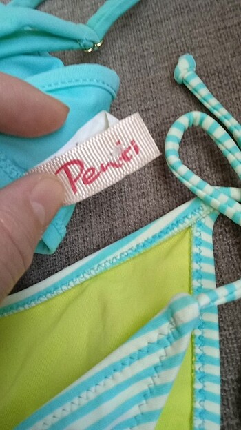 36 Beden turkuaz Renk Penti 36 beden bikini takım 