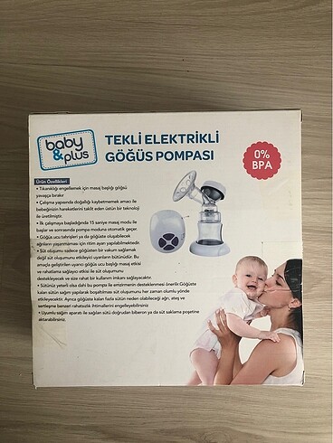 Diğer Baby plus tekli elektrikli göğüs pompası