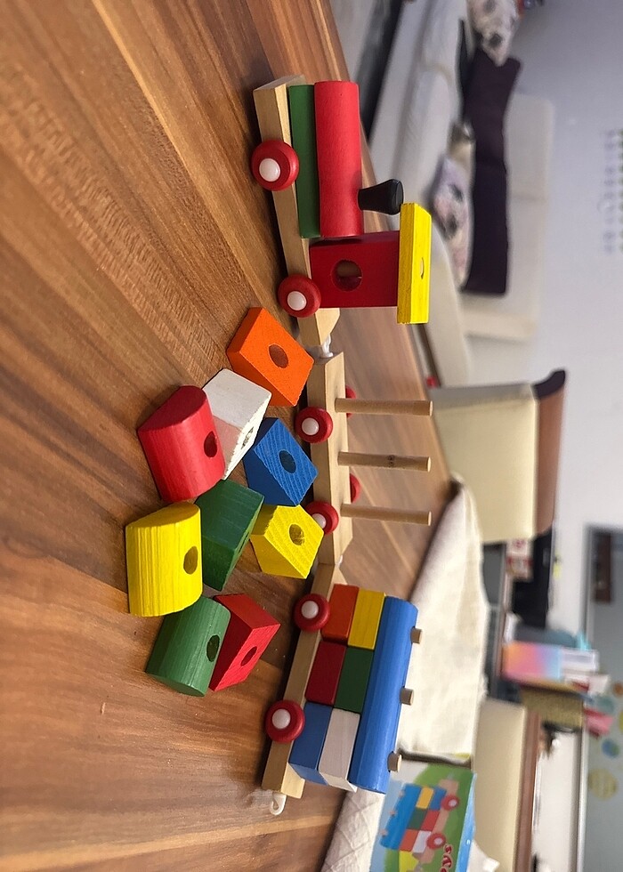 Ahşap oyuncak tren - Görsel 4