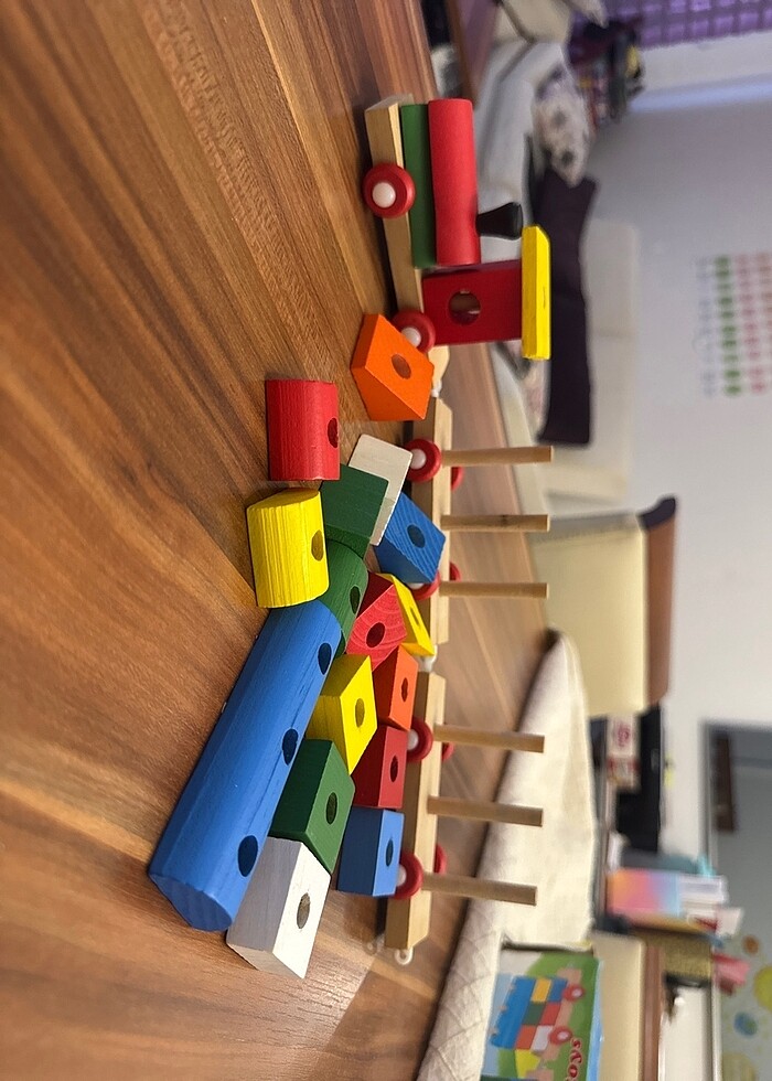 Ahşap oyuncak tren - Görsel 5