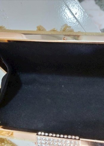 Boncuk İşlemeli Uzun gold Abiye Elbise - Görsel 7