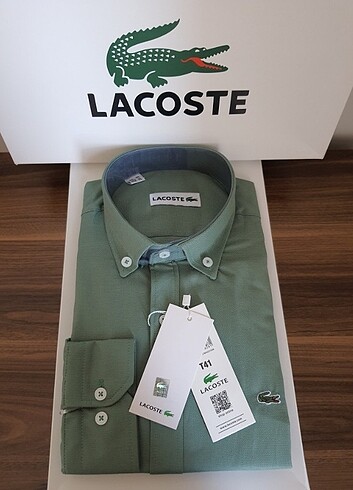 Lacoste slim fit gömlek xl beden 