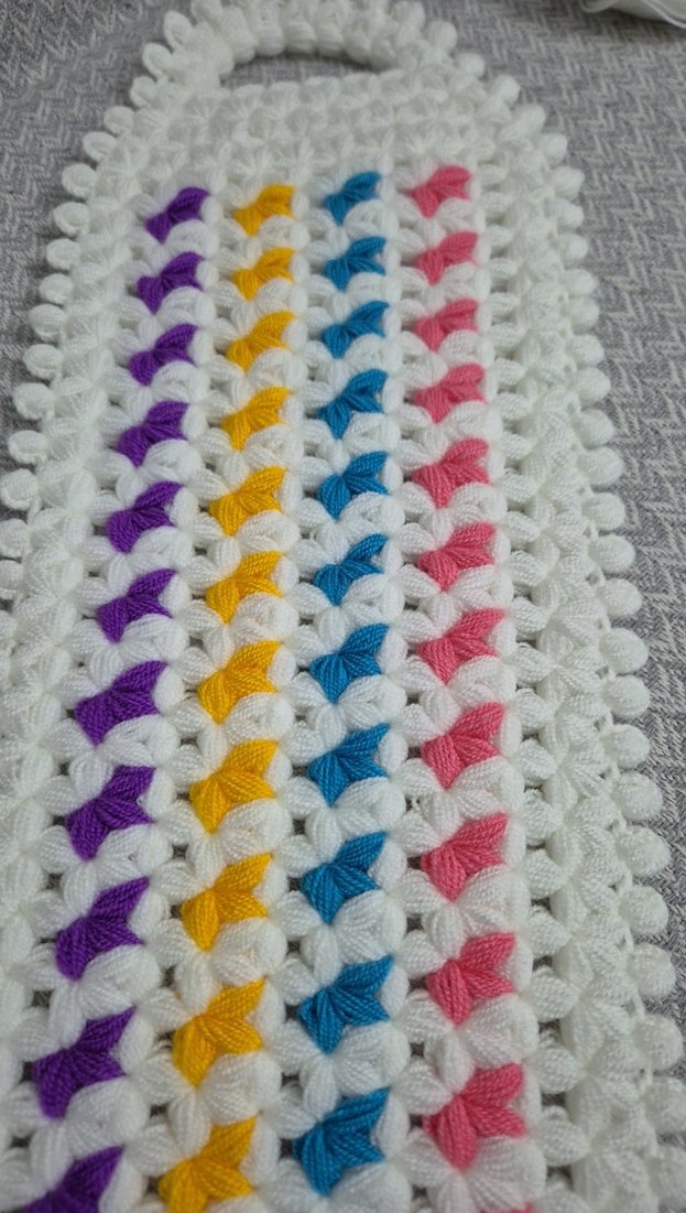 Renkli El Örgüsü Banyo Süngeri - Görsel 2