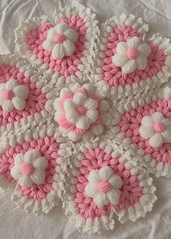 Pembe Pastel Çiçekli ceyizlik lif