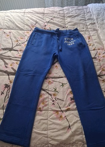 Abercrombie & Fitch Mavi Rahat Kesim Erkek Eşofman Altı