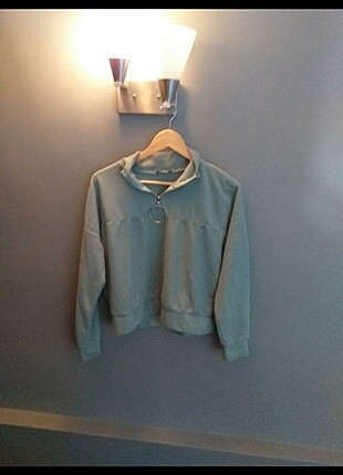 Su yeşili sweatshirt 