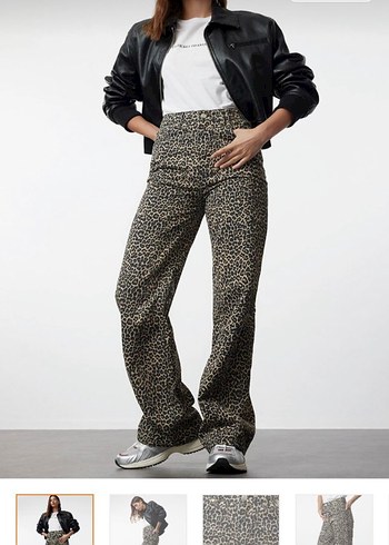 Leopar desen jean - Görsel 2