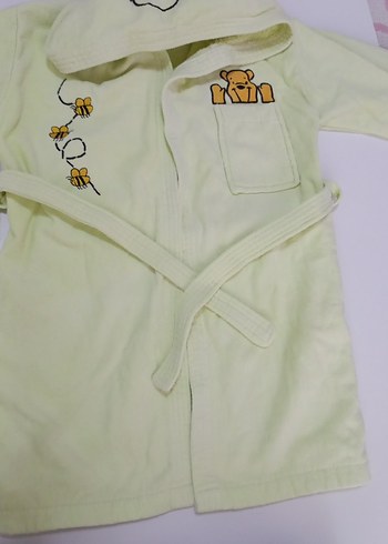 Kız Çocuk yeşil Nakışlı Bornoz - Görsel 2