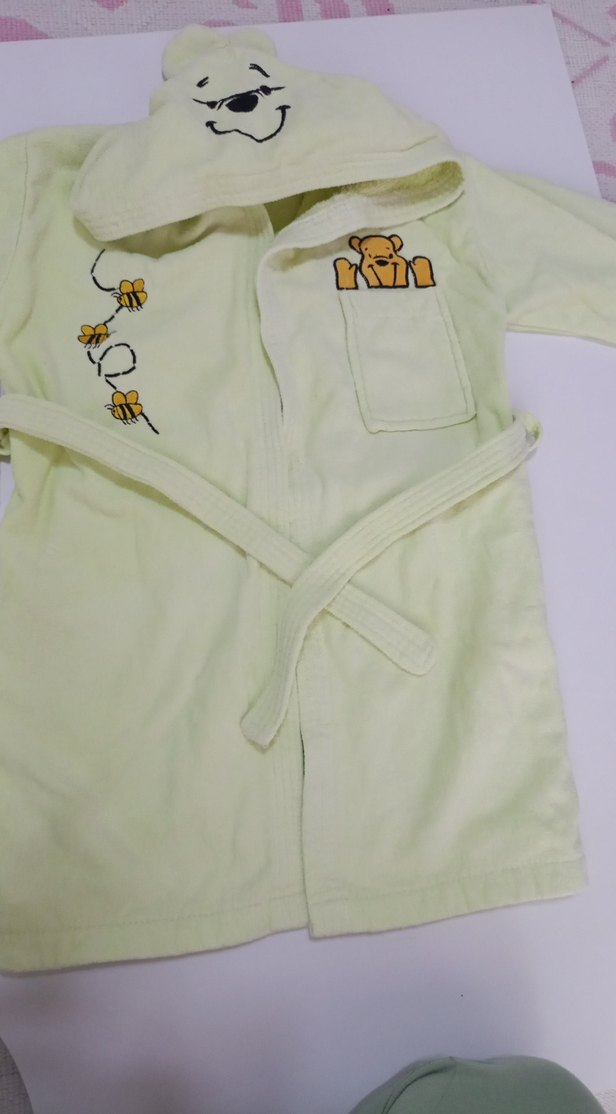 Kız Çocuk yeşil Nakışlı Bornoz - Görsel 2