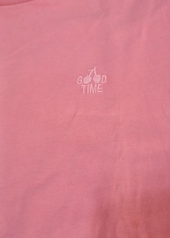 Kız Çocuk Pembe Uzun Kollu Basic Tişört - Görsel 2