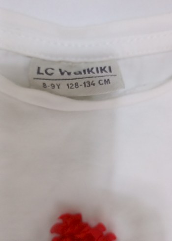 Nakışlı ve Boncuklu Beyaz Kız Çocuk Uzun Kollu Tişört - Görsel 4