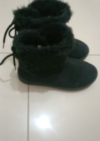 Siyah Süet Kürklü  Bot - Görsel 5