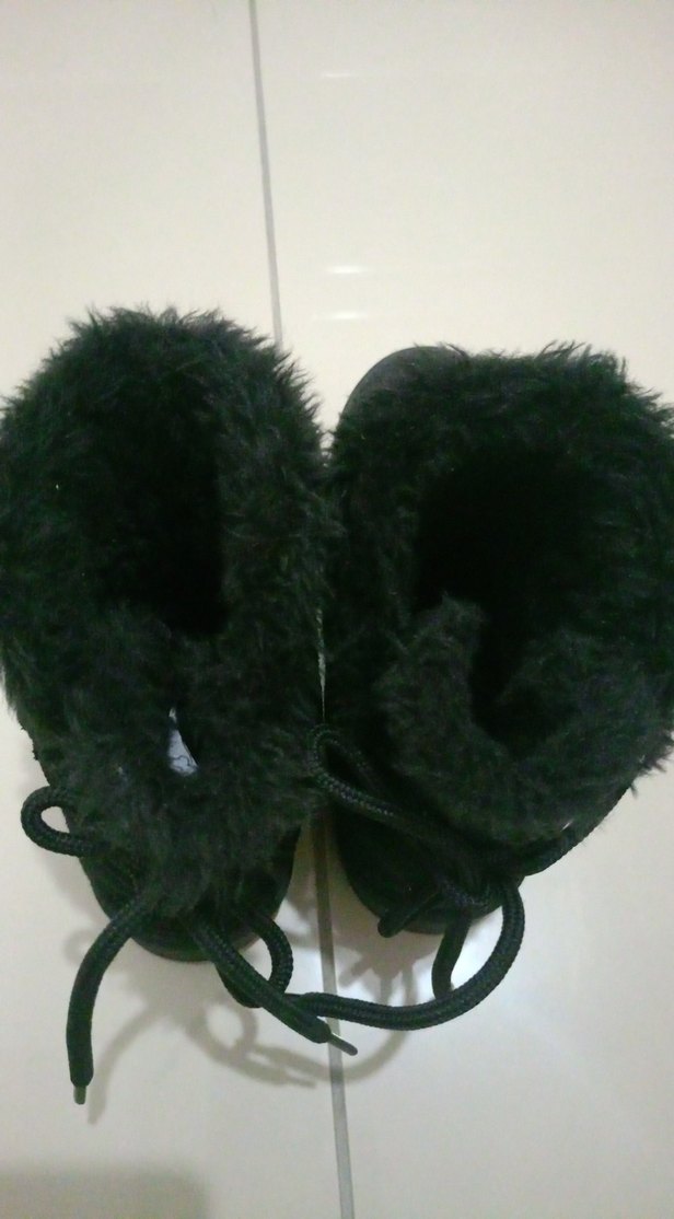 Siyah Süet Kürklü  Bot - Görsel 3