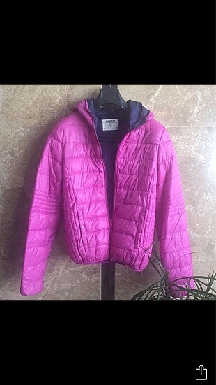 Pull and Bear Fuşya Mont
