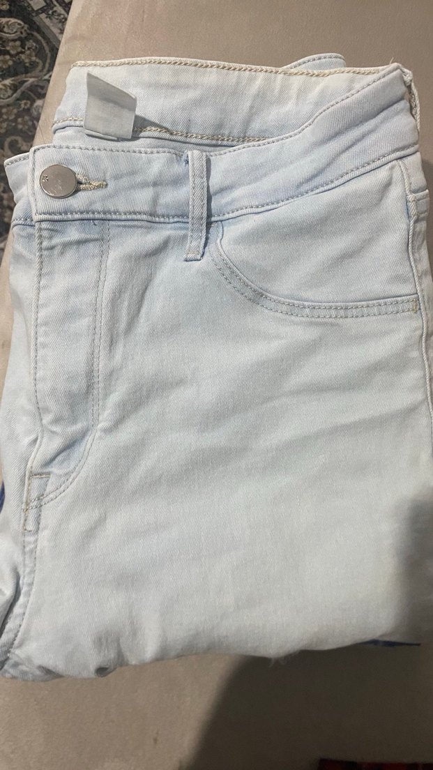 Açık mavi Kadın Denim Jean - Görsel 3