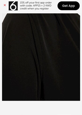 Siyah sandy kumaş V Yaka Kısa Kollu bluz - Görsel 3