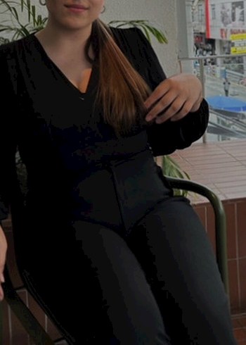 Curve Siyah V Yaka Uzun Kollu Bluz - Görsel 5