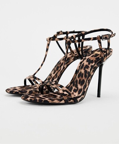 Zara leopar topuklu