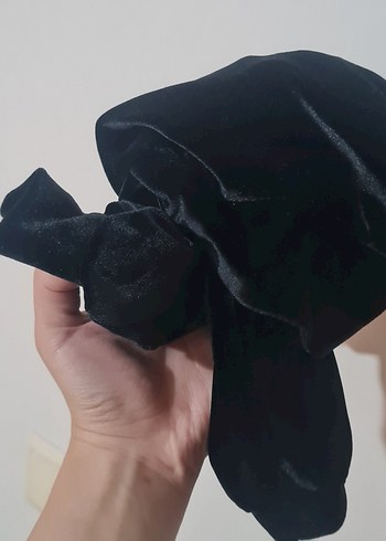 s Beden siyah Renk Balon kol dökümlü kadife crop bluz