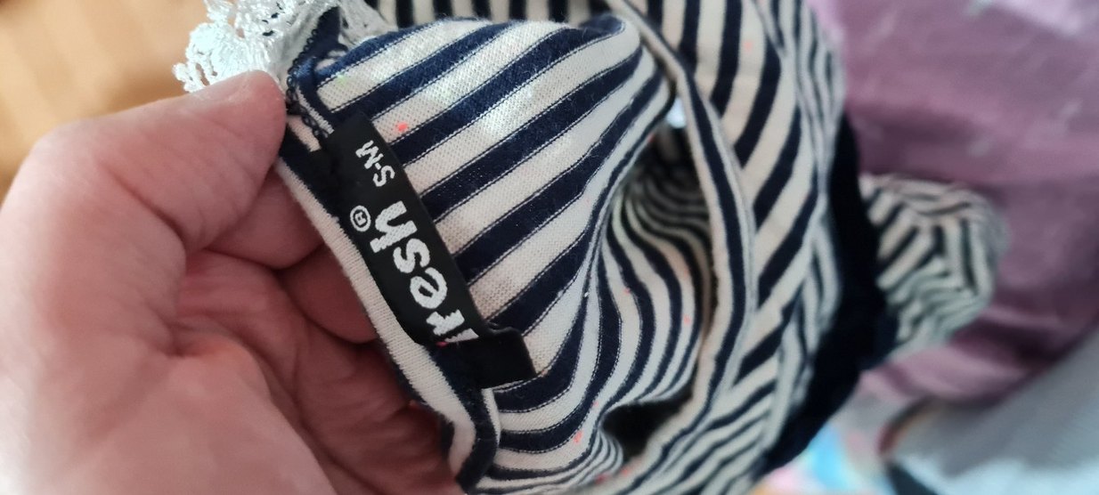 Boncuk detaylı otantik dantelli tişört - Görsel 5