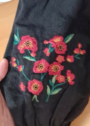 Fisto Detaylı Nakış İşlemeli Gömlek - Görsel 3