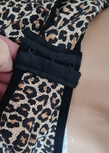 Leopar Desenli Pamuklu Çıtçıtlı Body - Görsel 5