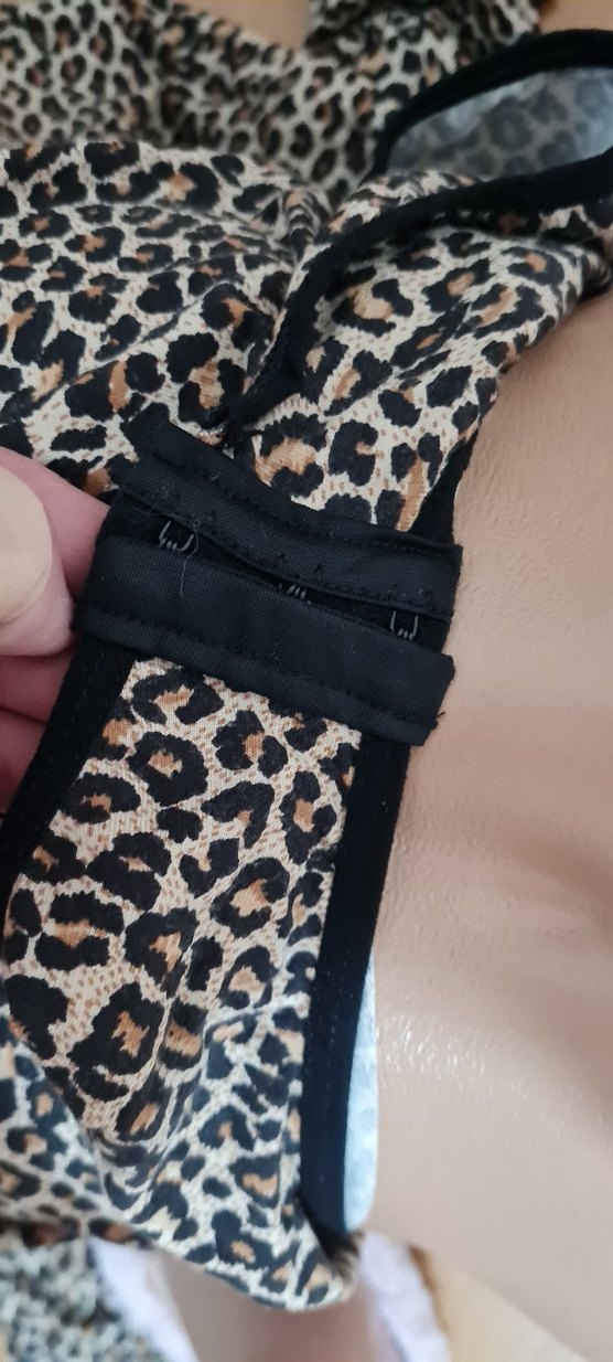 Leopar Desenli Pamuklu Çıtçıtlı Body - Görsel 5