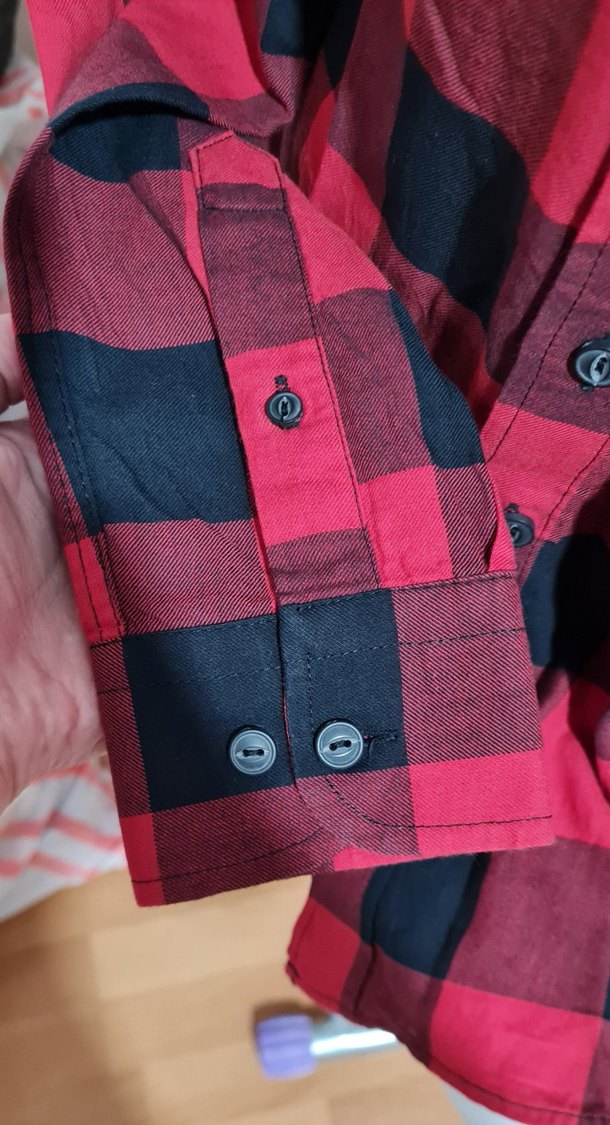 Tasarım Pamuklu Ekose Gömlek - Görsel 4