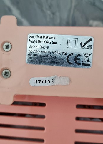 King Premium Teflon Tost Makinesi - Görsel 5