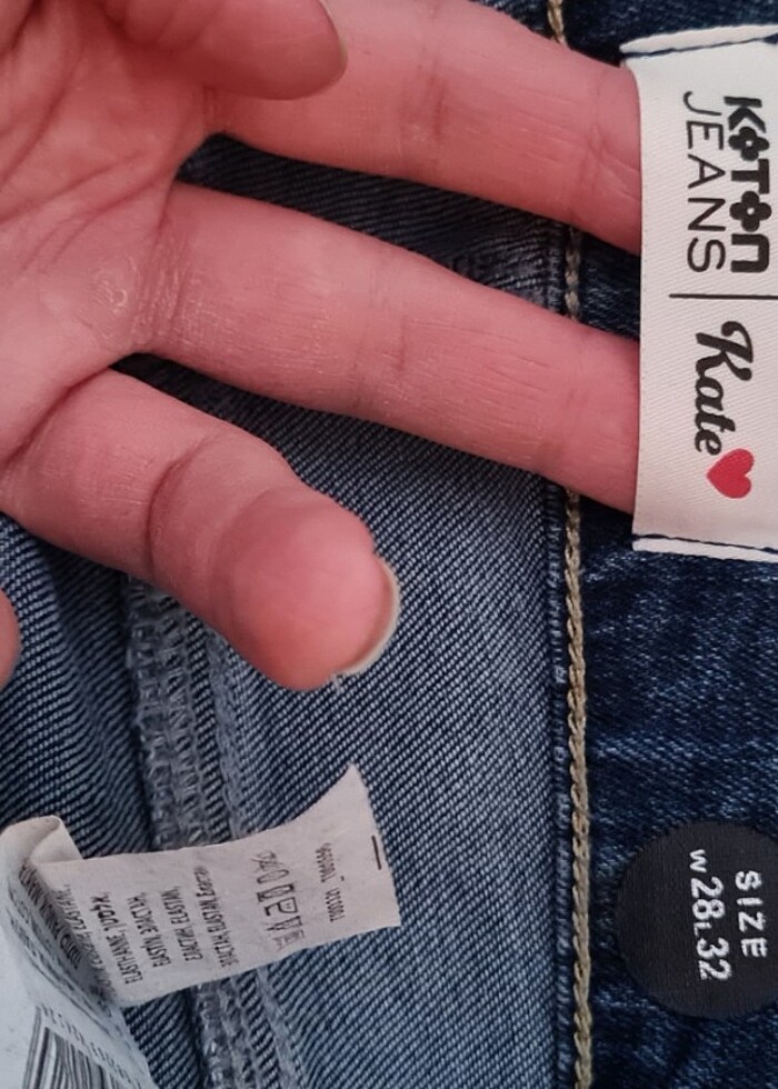 Yırtık Detaylı Toparlayıcı Skinny Jean Pantolon  - Görsel 4