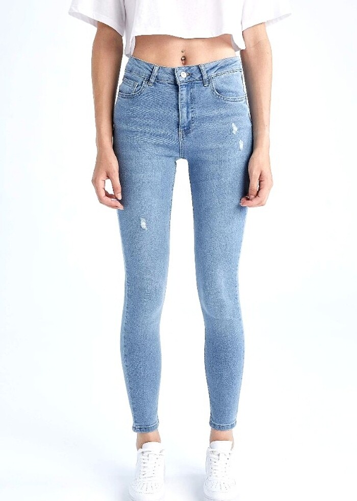 Skinny Jean Kot Pantolon - Görsel 3
