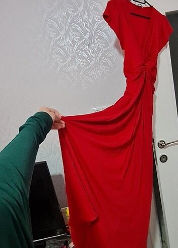 Selim Baklacı Toparlayıcı korseli düğüm detaylı penye elbise
