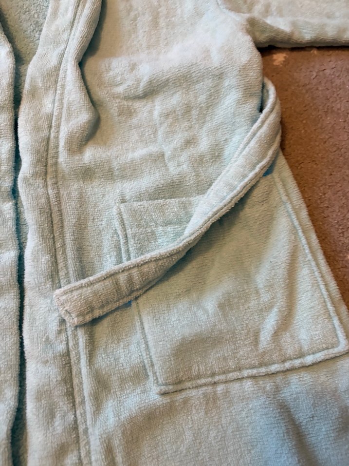 Kapüşonlu Açık Mavi Erkek Çocuk Bornozu - Görsel 4