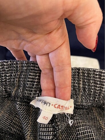 40 Beden Yünlü kışlık kumaş pantolon