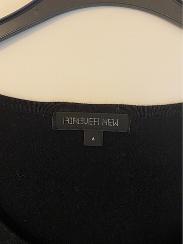 Forever New Forever New siyah ince triko mini elbise