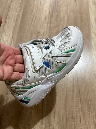 33 Beden Beyaz çocuk spor ayakkabı